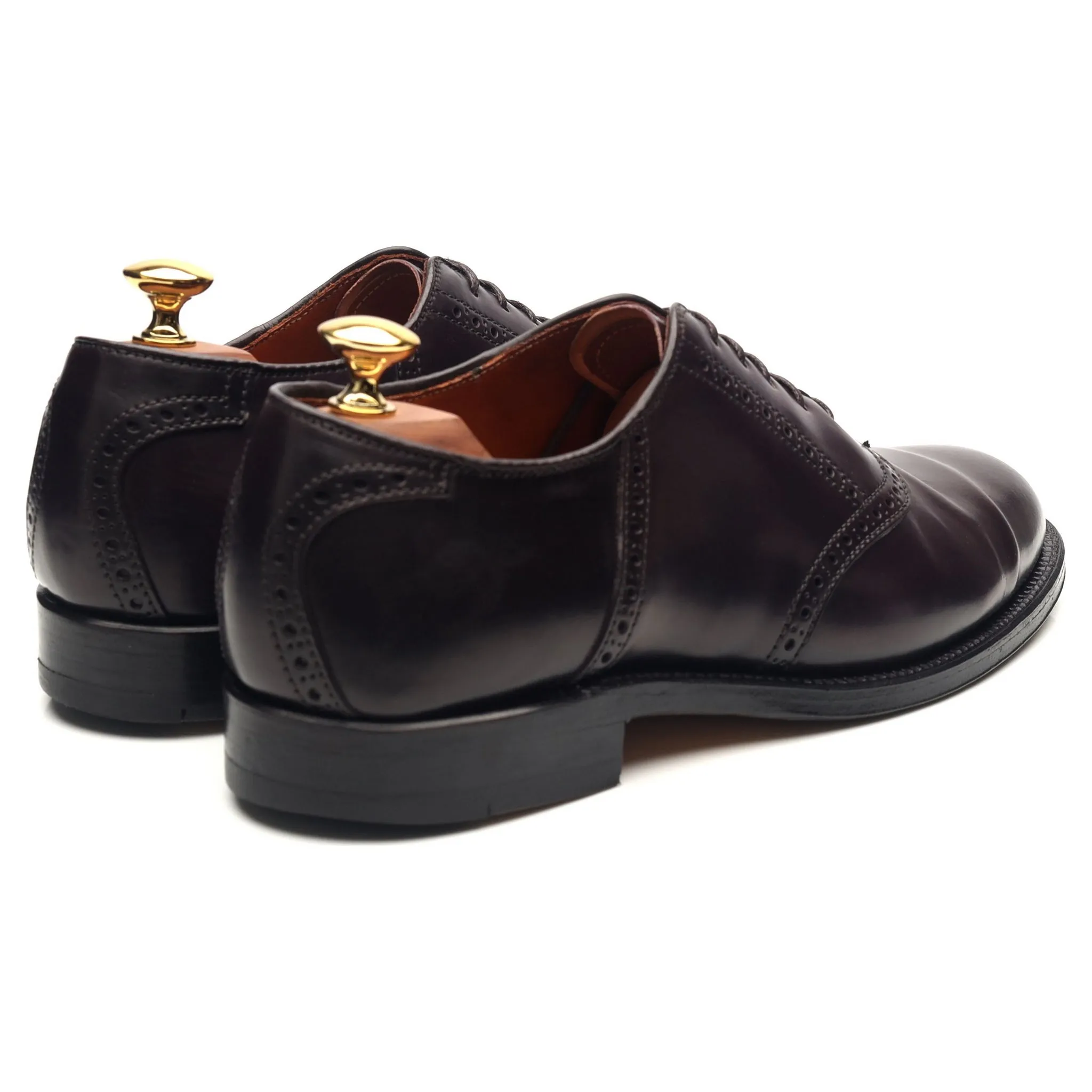 '994' Burgundy Cordovan Leather Saddle Oxford UK 6.5 US 7