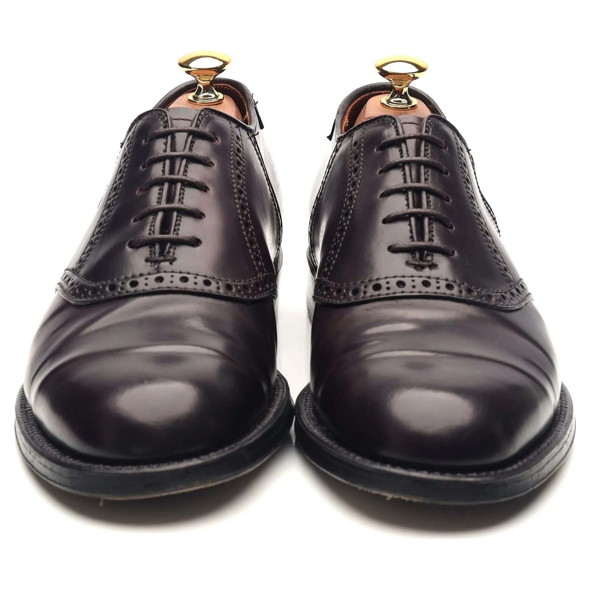 '994' Burgundy Cordovan Leather Saddle Oxford UK 6.5 US 7