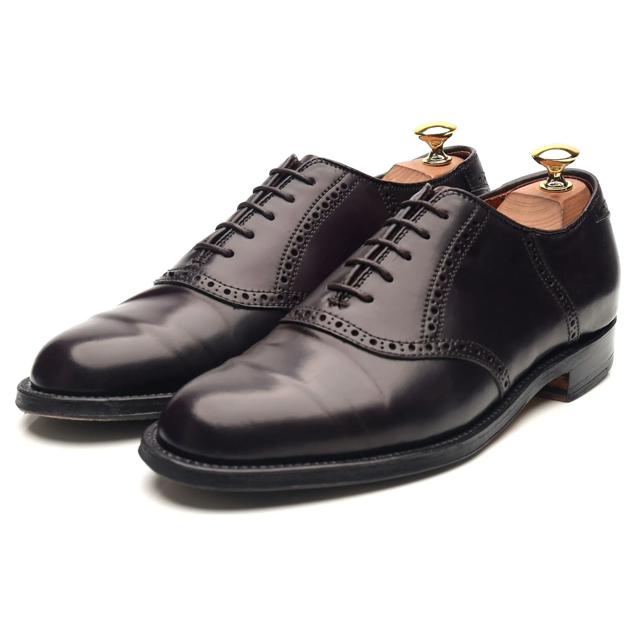 '994' Burgundy Cordovan Leather Saddle Oxford UK 6.5 US 7