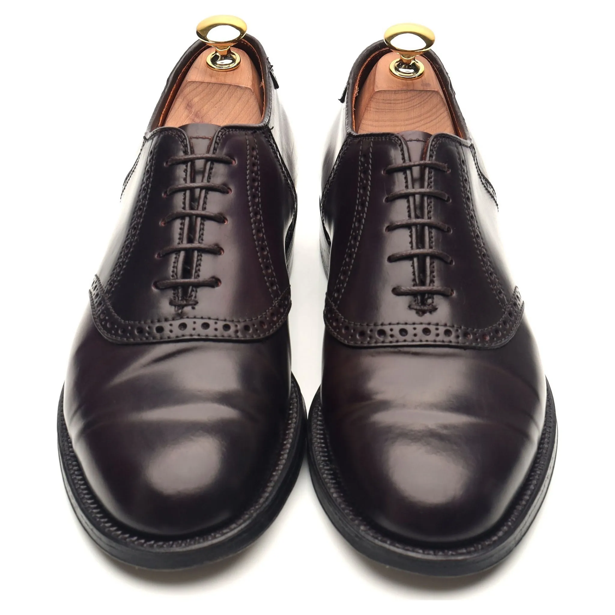 '994' Burgundy Cordovan Leather Saddle Oxford UK 6.5 US 7
