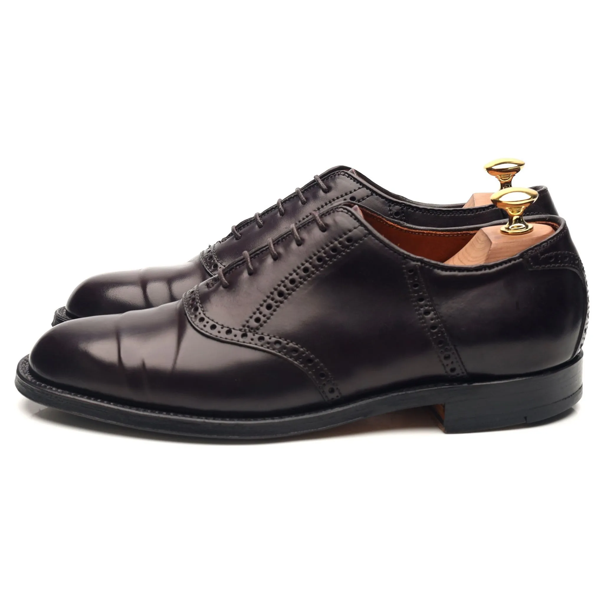 '994' Burgundy Cordovan Leather Saddle Oxford UK 6.5 US 7