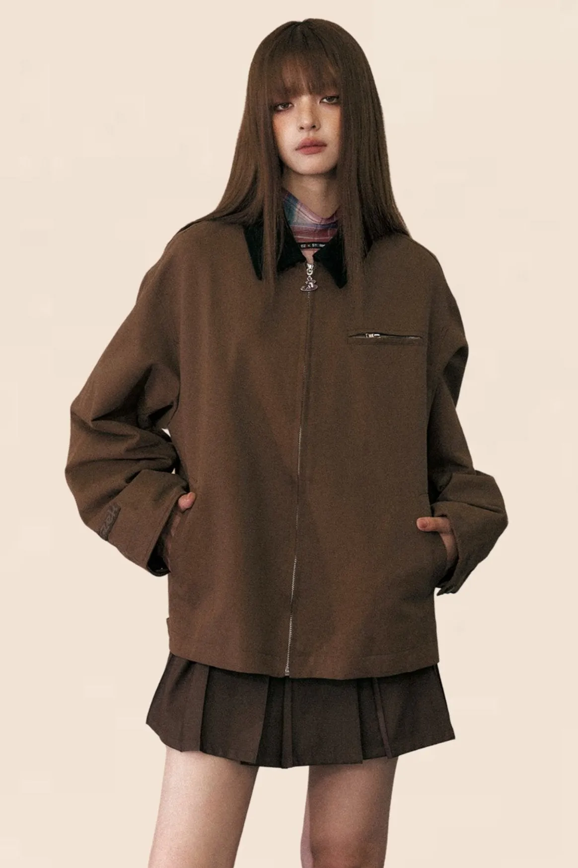 American Retro Trendy Brand Lapel Jacket