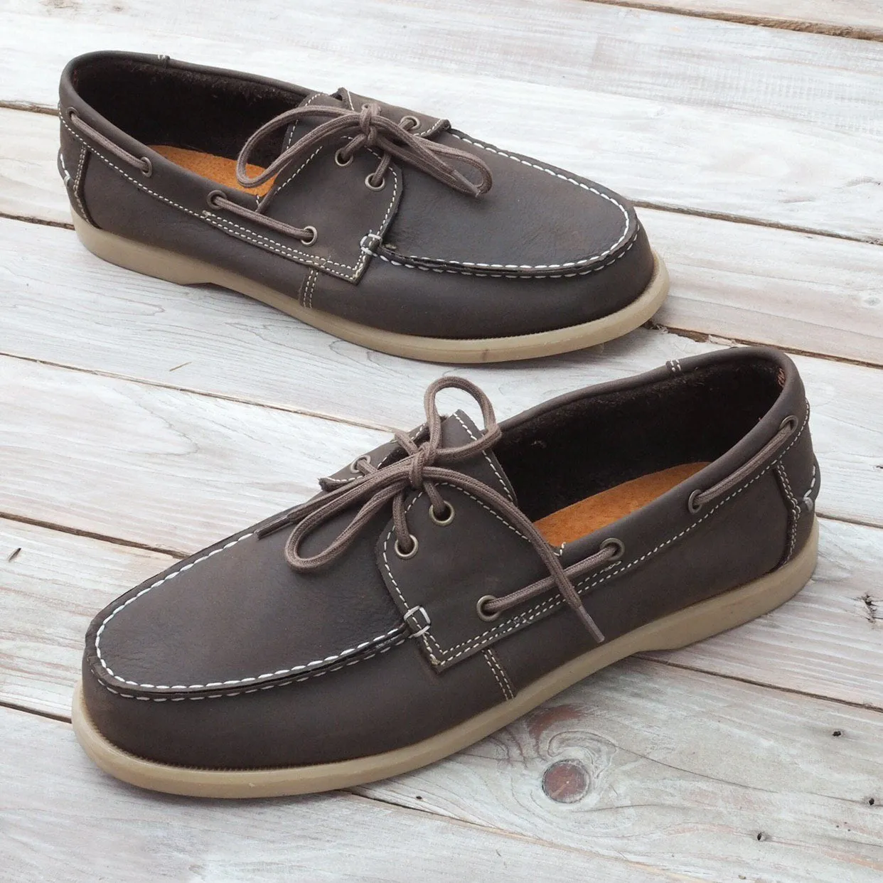 Andres Topsider Shoes (Muddy Brown)