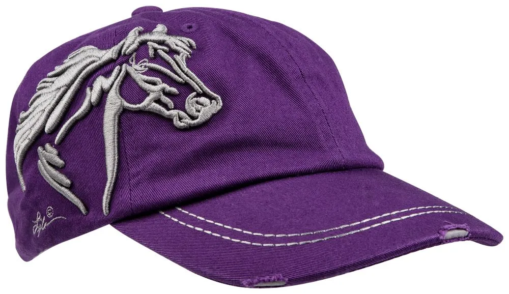 AWST Int'l Lila 3D Horse Head Cap