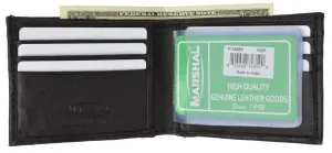 Bifold Men's Premium Leather Credit Card Holder Wallet with Outside ID  P 1358 (C)