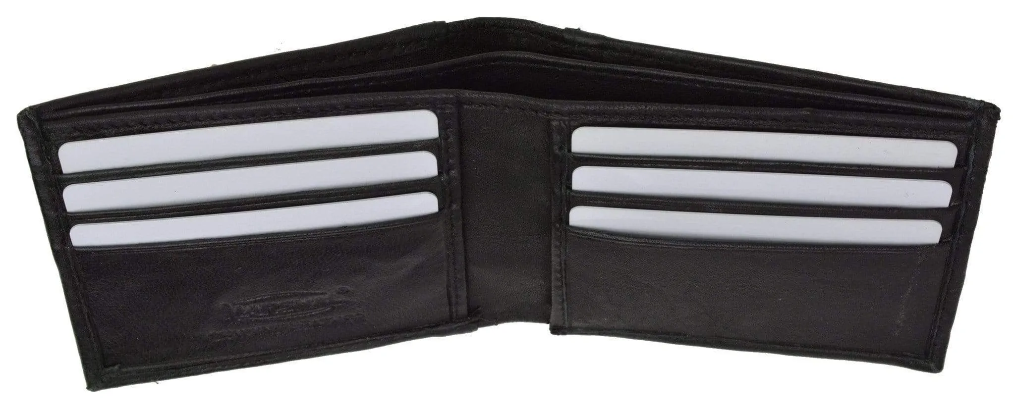 Bifold Men's Premium Leather Credit Card Holder Wallet with Outside ID  P 1358 (C)