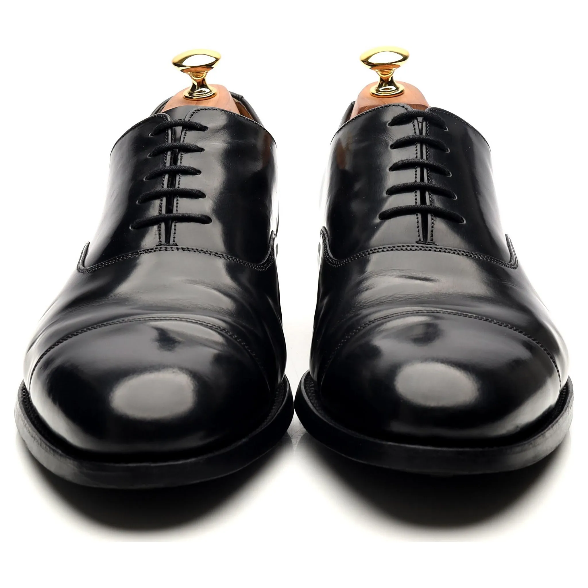 'Cheltenham' Black Leather Oxford UK 9.5 G