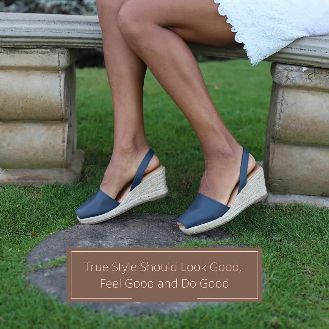 Espadrille Wedges for Women  Dressy Soft Leather Peep Toe Womens Wedge Sandals, Casual Summer Slip on Espadrilles