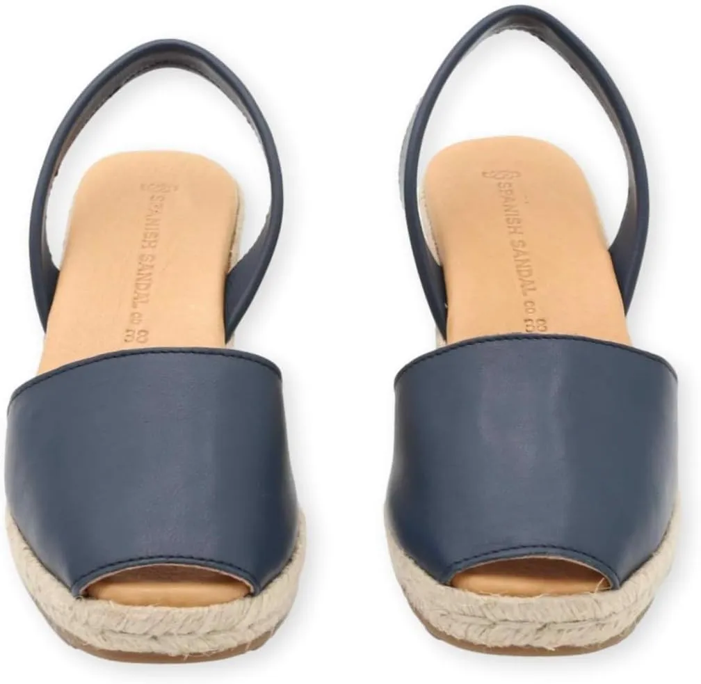 Espadrille Wedges for Women  Dressy Soft Leather Peep Toe Womens Wedge Sandals, Casual Summer Slip on Espadrilles