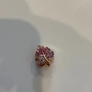 Genuine Pandora Brand New Pave Rose Gold Leaf Charm BRAND NEW