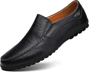 Go Tour Men??s Casual Leather Fashion Slip-on Loafers Shoes