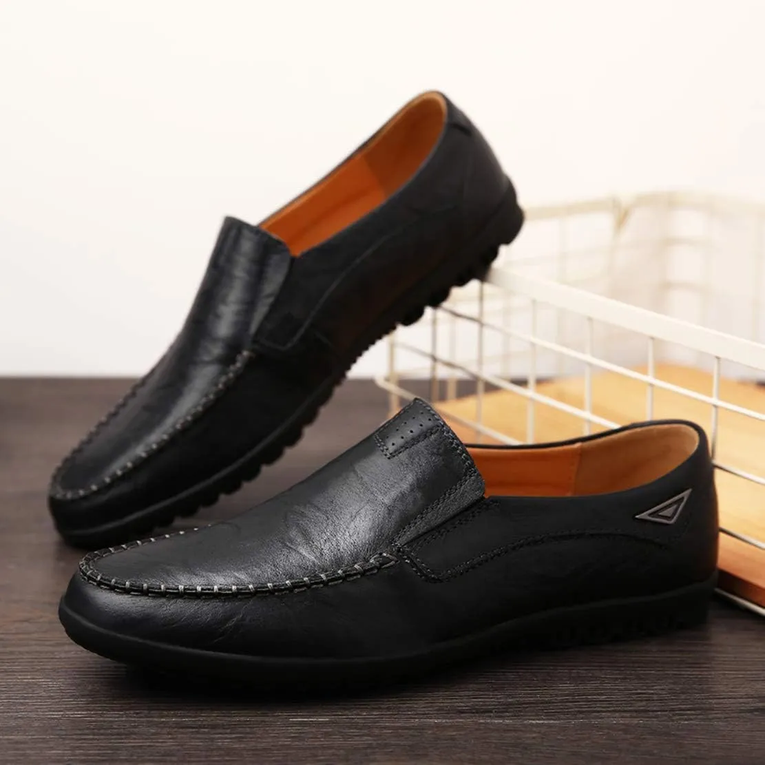 Go Tour Men??s Casual Leather Fashion Slip-on Loafers Shoes