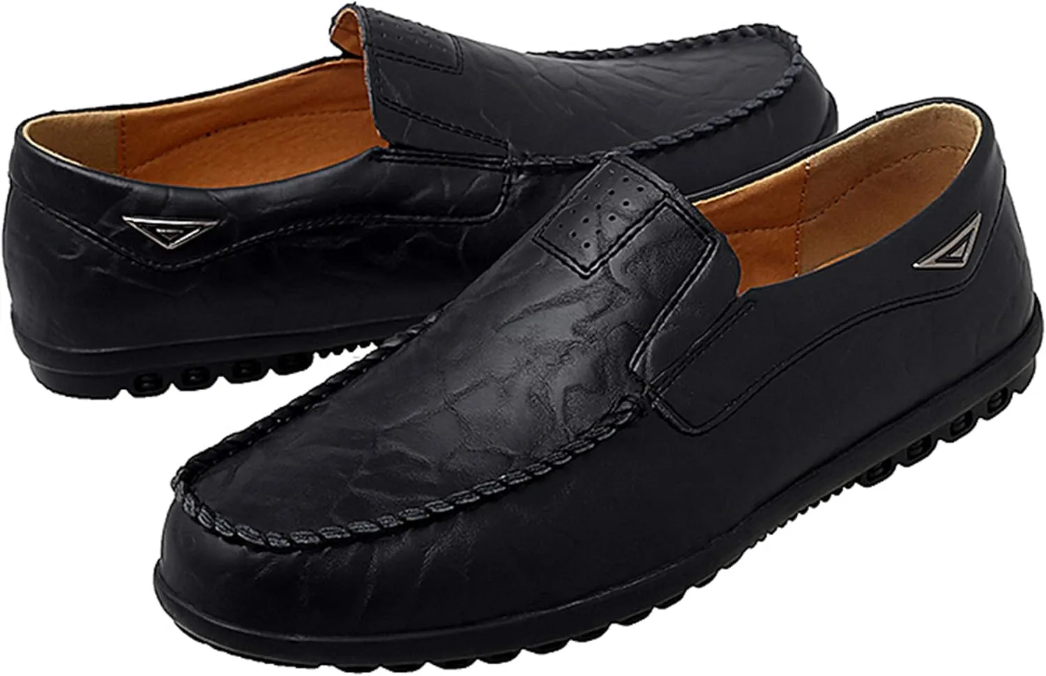 Go Tour Men??s Casual Leather Fashion Slip-on Loafers Shoes