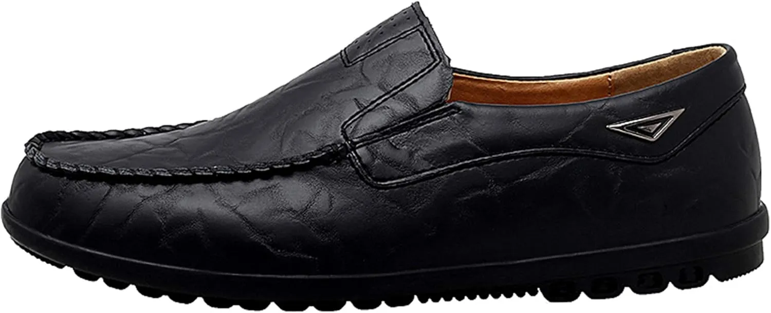 Go Tour Men??s Casual Leather Fashion Slip-on Loafers Shoes