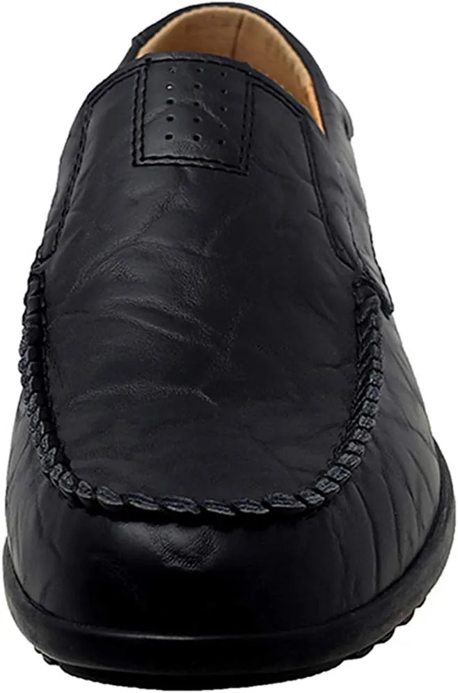 Go Tour Men??s Casual Leather Fashion Slip-on Loafers Shoes