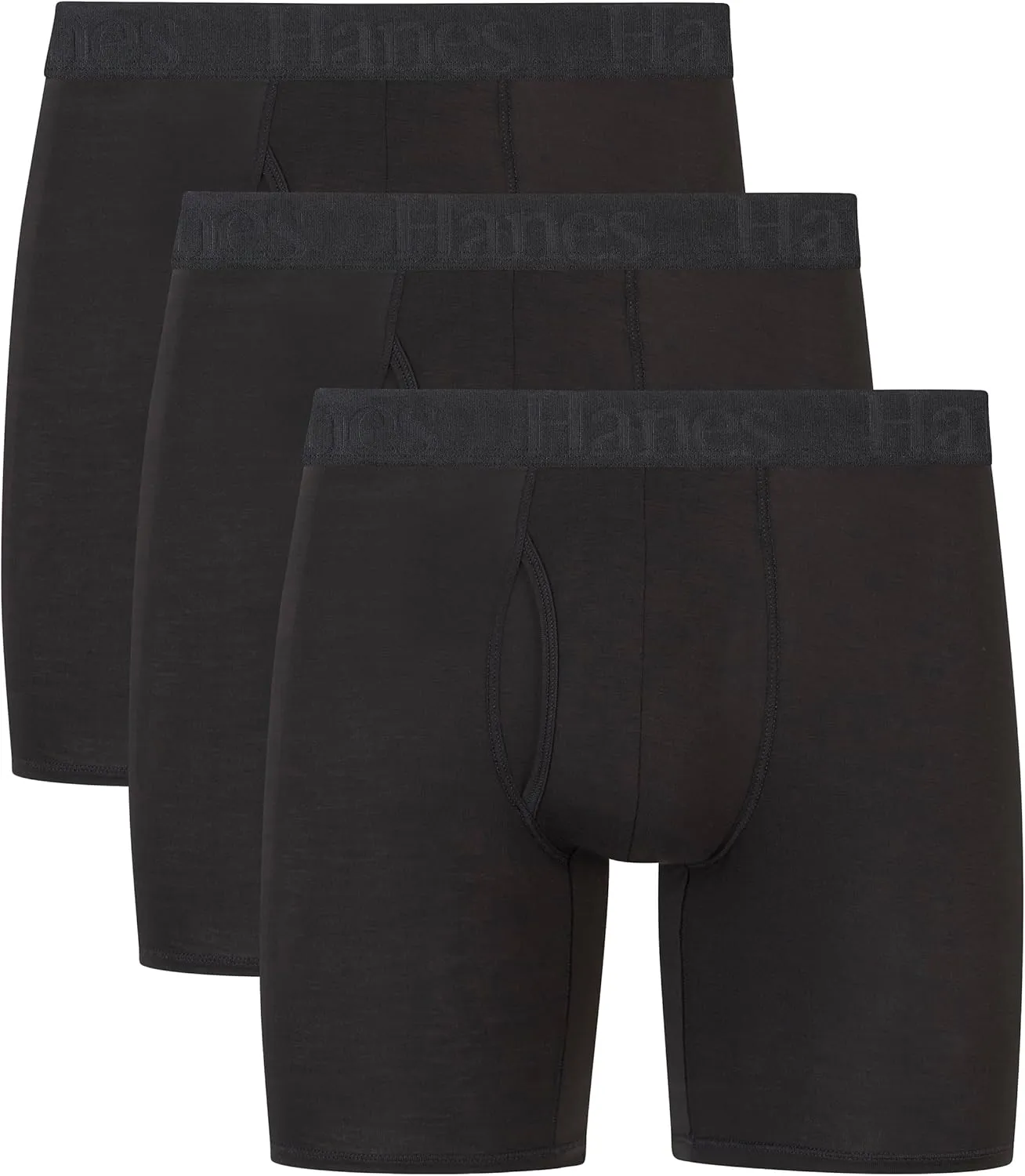 Hanes Men's Originals Supersoft Boxer Briefs & Trunks Underwear (3 Pack)