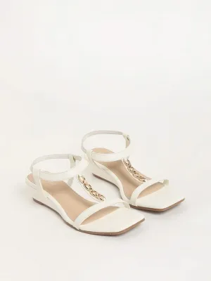 LUNA BLU White Strappy Sandals