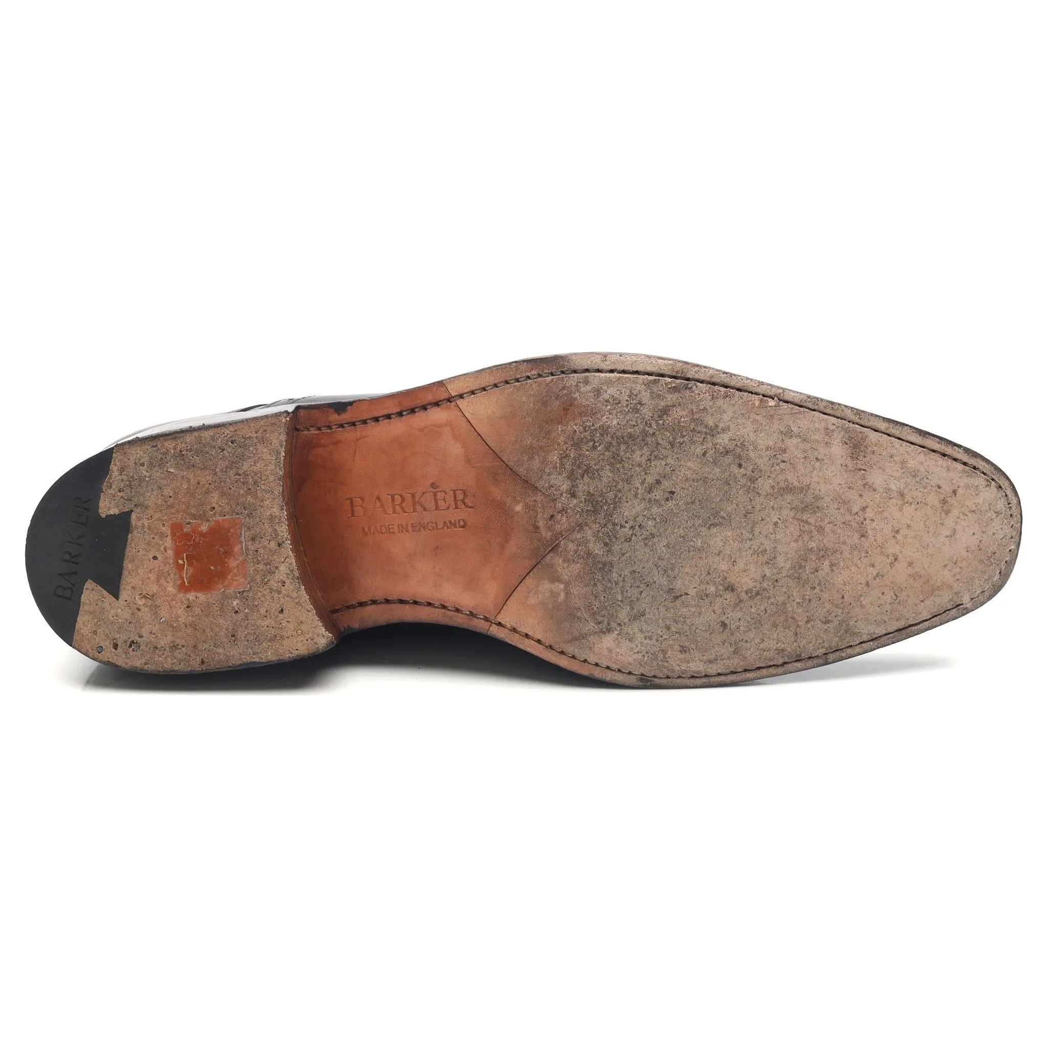 'Matt' Black Leather Derby UK 7 F