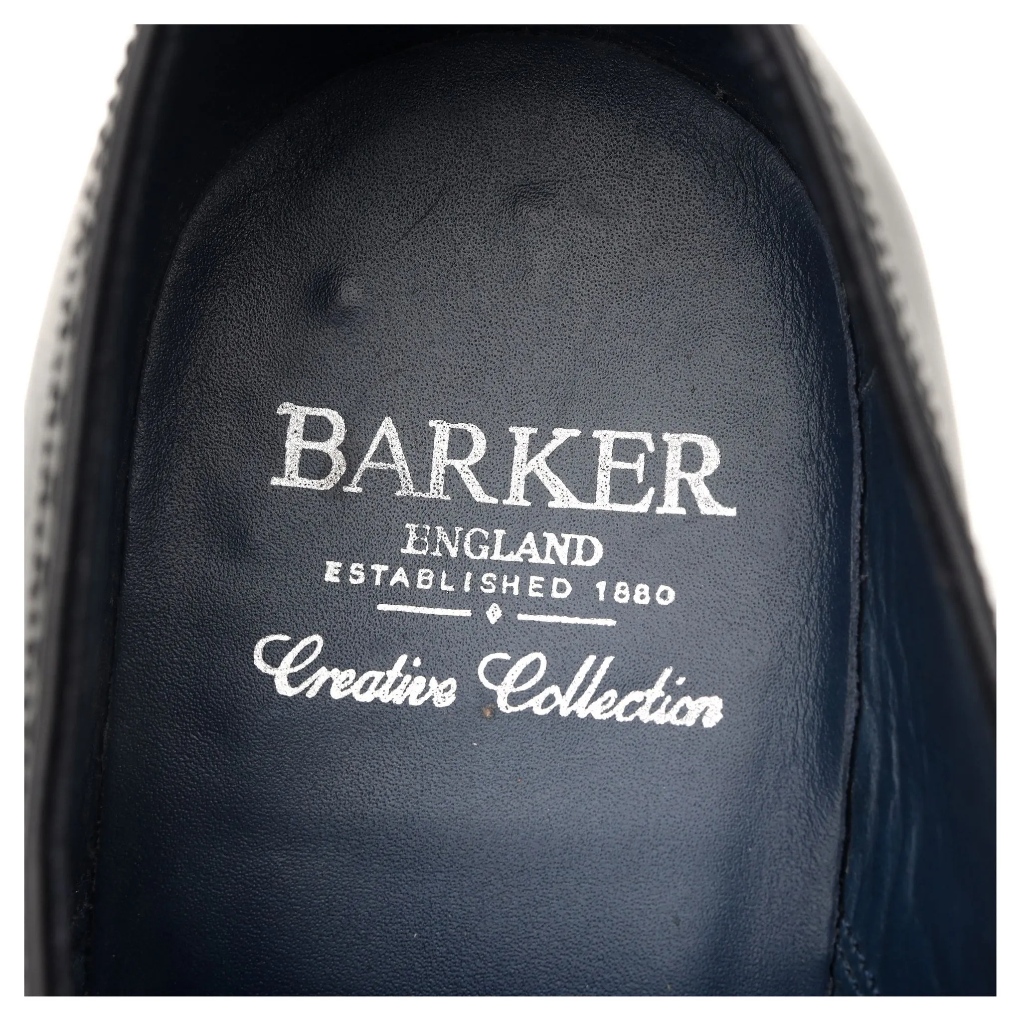 'Matt' Black Leather Derby UK 7 F