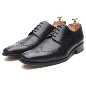 'Matt' Black Leather Derby UK 7 F
