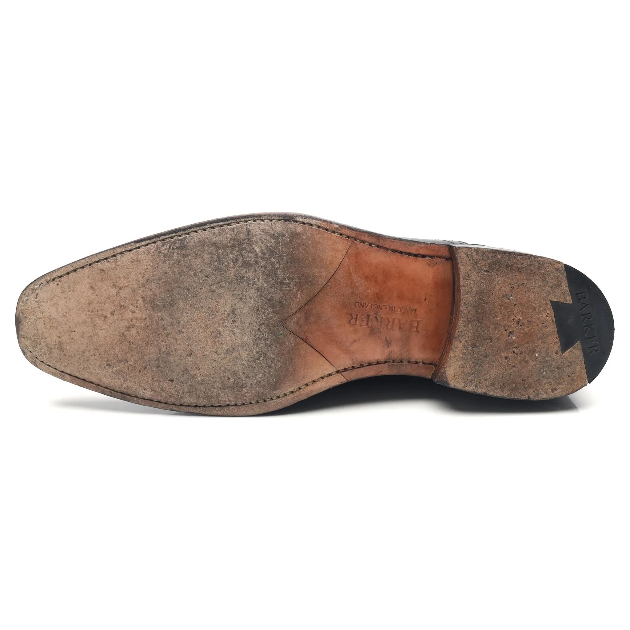 'Matt' Black Leather Derby UK 7 F