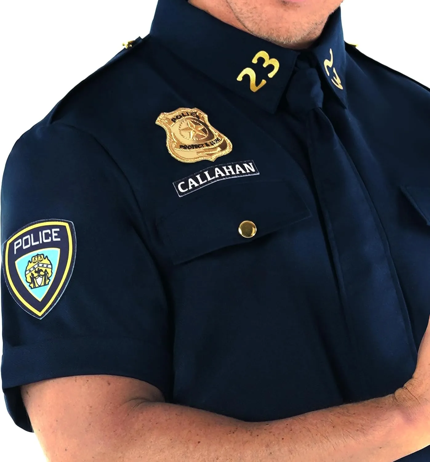 Morph Police Costume Mens Cop Costume Police Uniform Mens Cop Outfit Adult Halloween