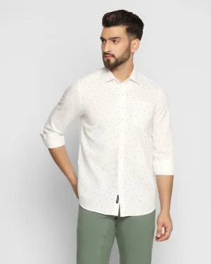 Must Haves Casual White Printed Shirt - Cato