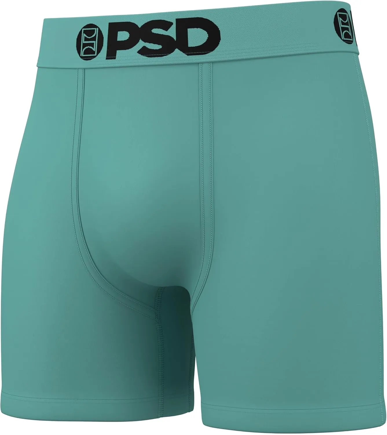 PSD Men's Mid Length Boxer Briefs - 5 Inch Inseam Breathable and Supportive Men's Underwear with Moisture-Wicking Fabric
