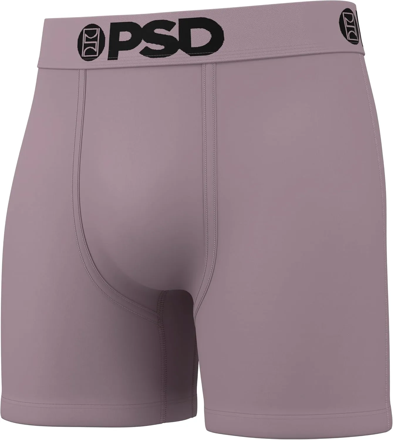 PSD Men's Mid Length Boxer Briefs - 5 Inch Inseam Breathable and Supportive Men's Underwear with Moisture-Wicking Fabric