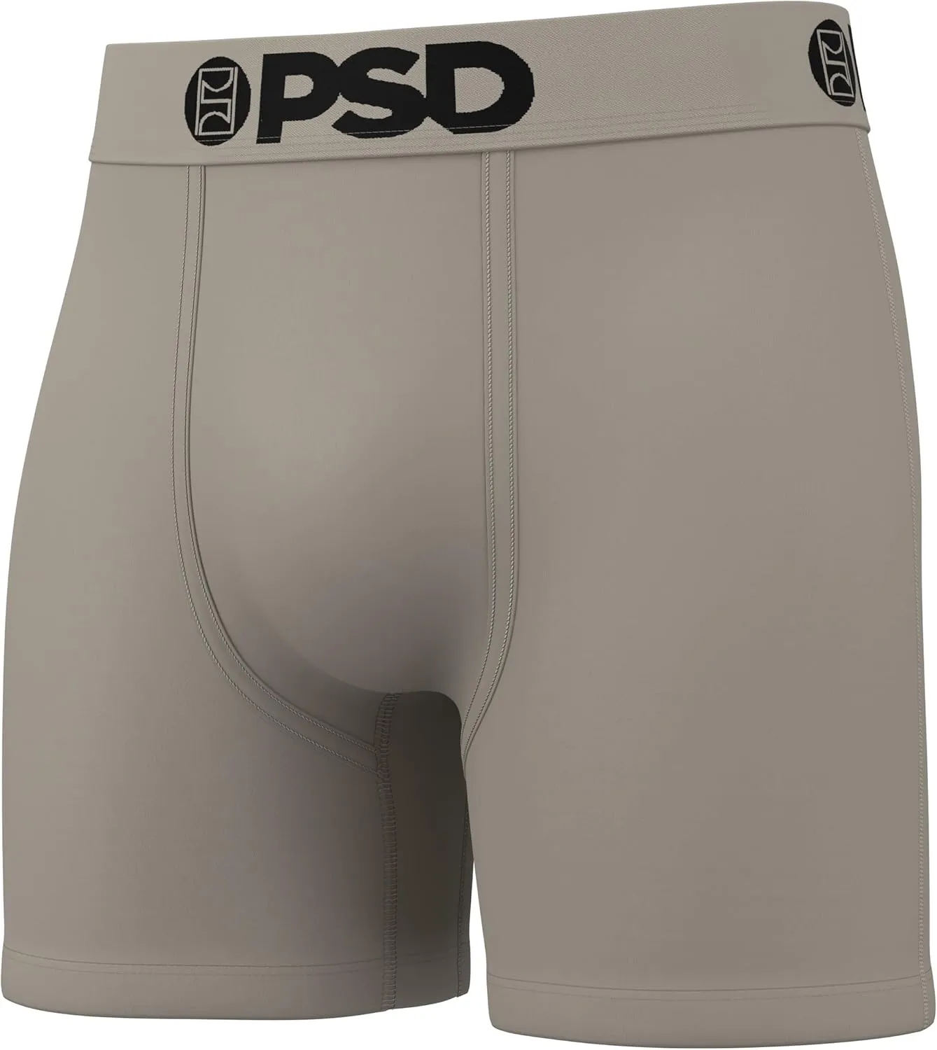 PSD Men's Mid Length Boxer Briefs - 5 Inch Inseam Breathable and Supportive Men's Underwear with Moisture-Wicking Fabric