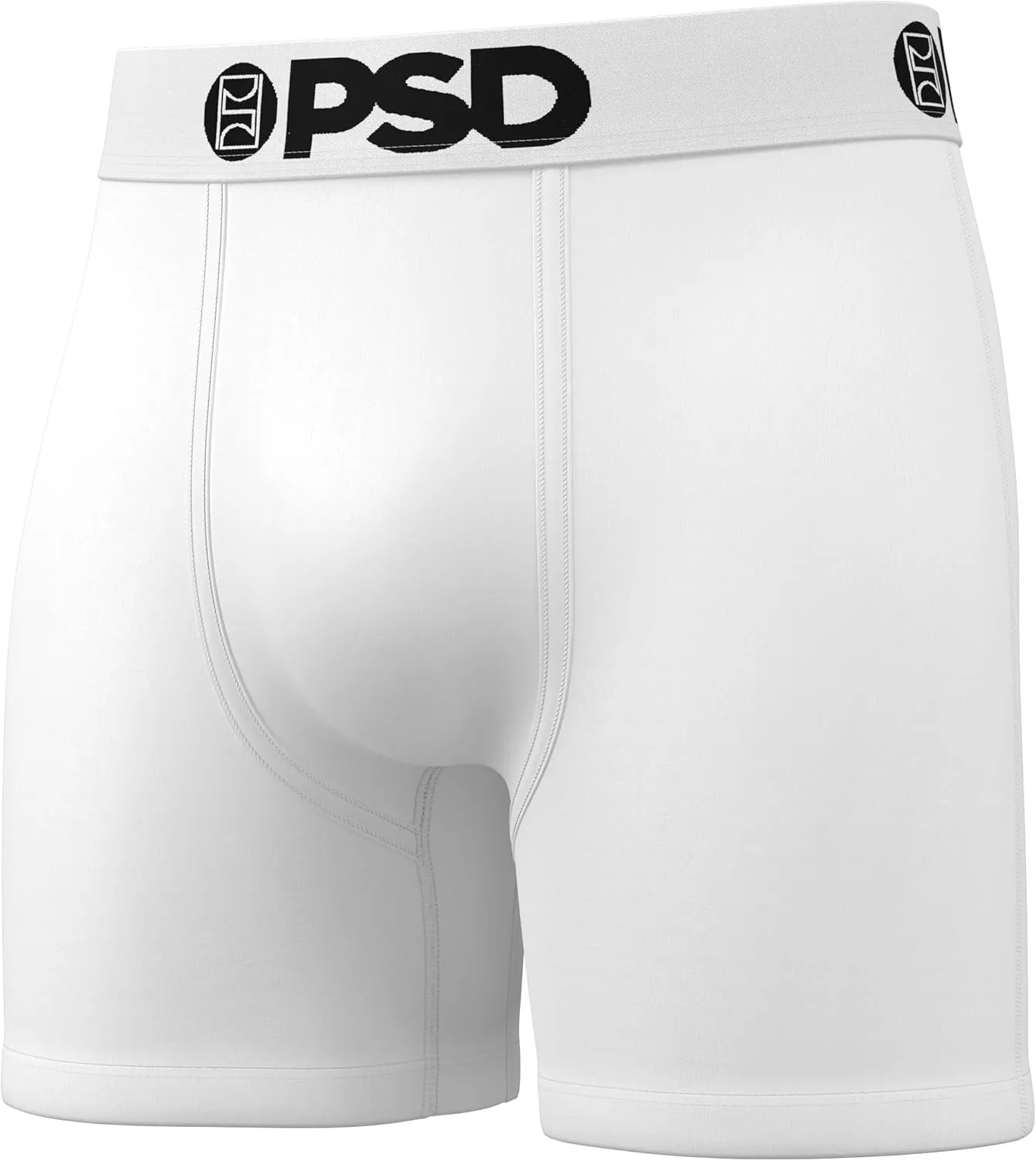 PSD Men's Mid Length Boxer Briefs - 5 Inch Inseam Breathable and Supportive Men's Underwear with Moisture-Wicking Fabric