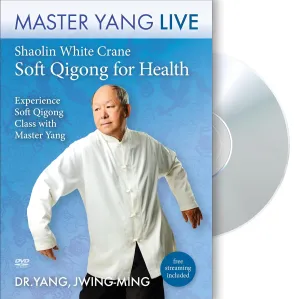 Shaolin White Crane Soft Qigong for Health DVD with Dr. Yang, Jwing-Ming - follow-along Qigong exercise Dvd, also includes free streaming video.