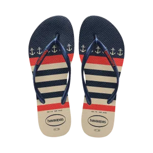 Slim Nautical Flip Flops