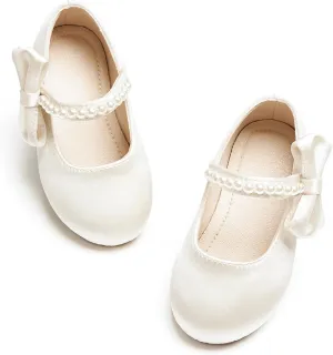 Toddler Flower Girl Dress Shoes - Little Girl Mary Janes for Wedding Party